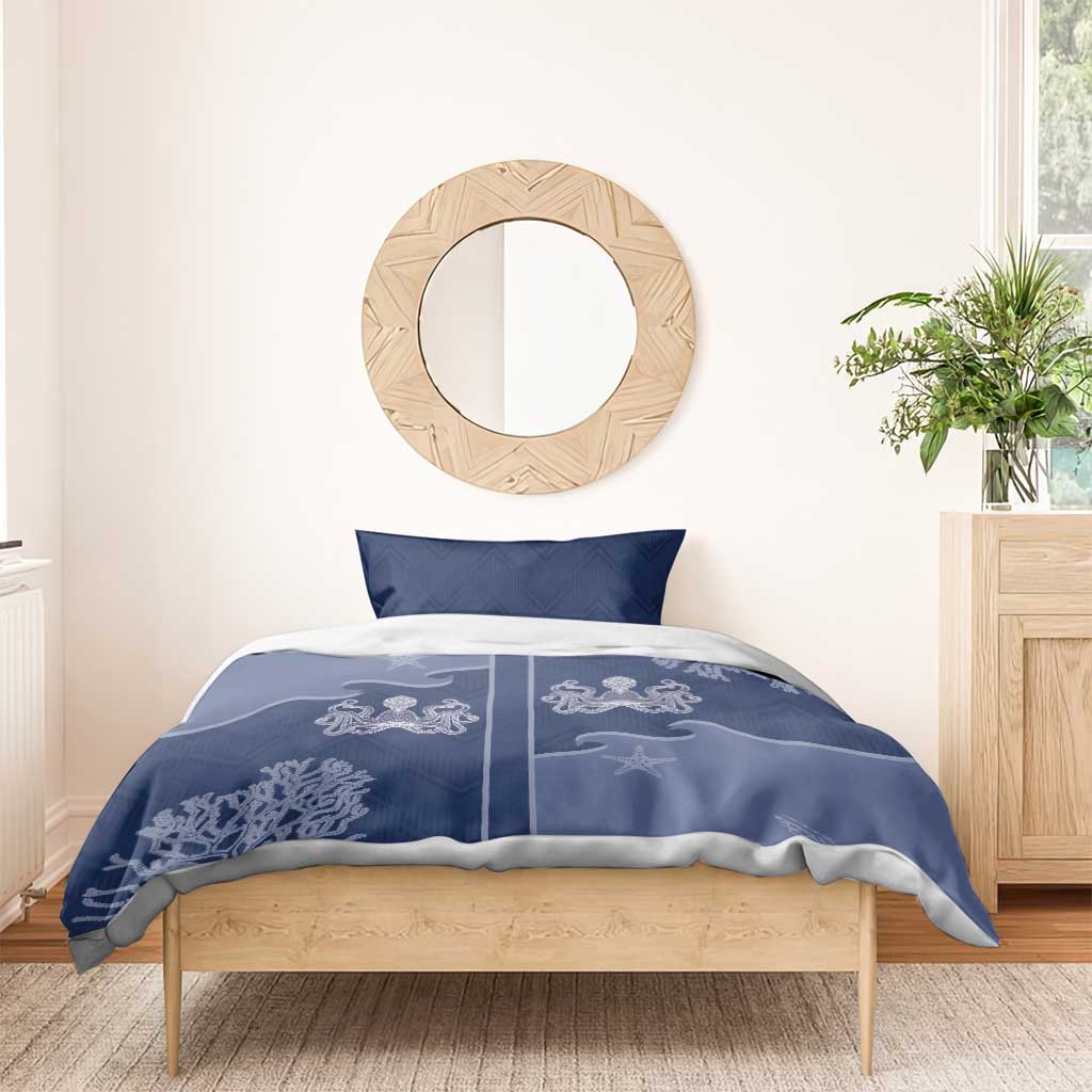 Western Yoke Bedding Set Octopus And Coral Cowboy Style - Wonder Print Shop