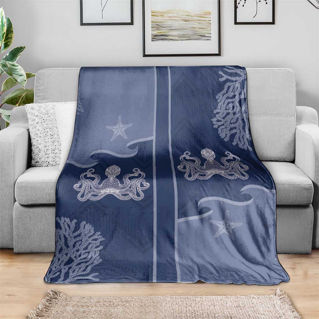 Western Yoke Blanket Octopus And Coral Cowboy Style - Wonder Print Shop