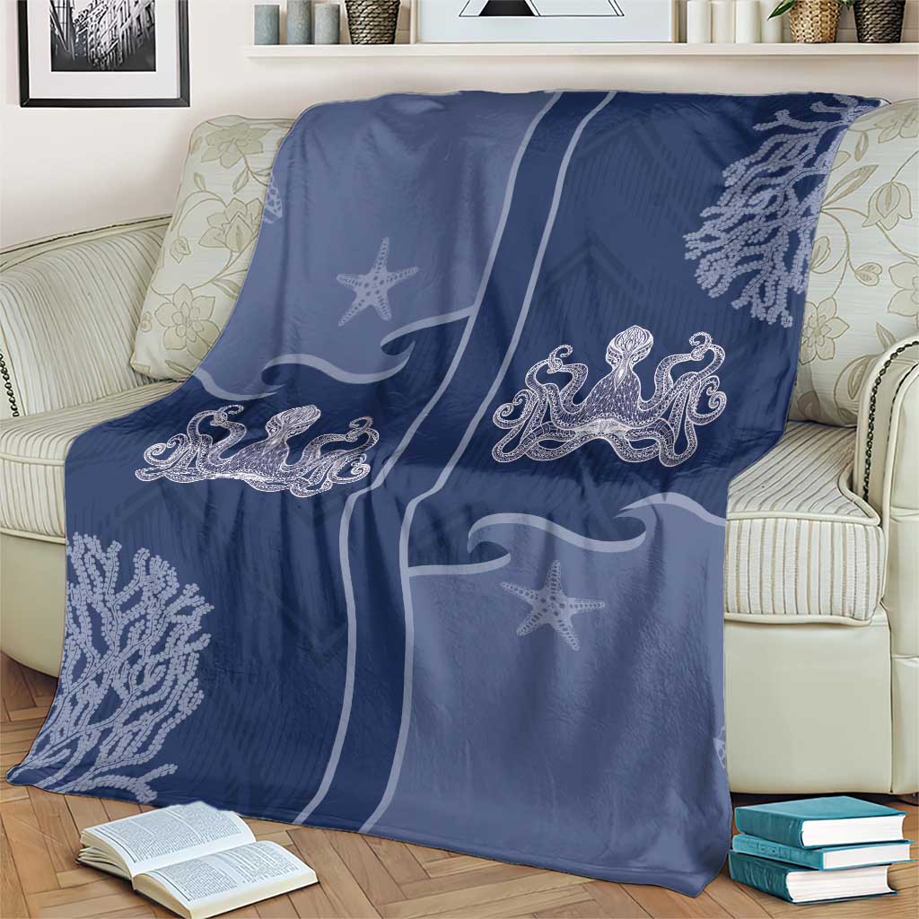 Western Yoke Blanket Octopus And Coral Cowboy Style - Wonder Print Shop