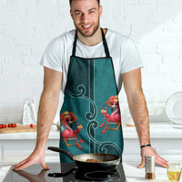 Western Yoke Apron Flamingo Relax Cowboy Style - Wonder Print Shop