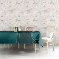 Western Yoke Tablecloth Flamingo Relax Cowboy Style - Wonder Print Shop