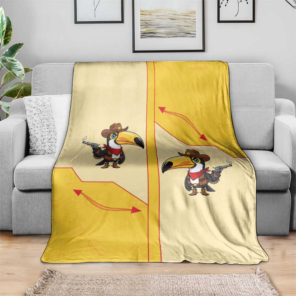 Western Yoke Blanket Toucan Cowboy Style - Wonder Print Shop