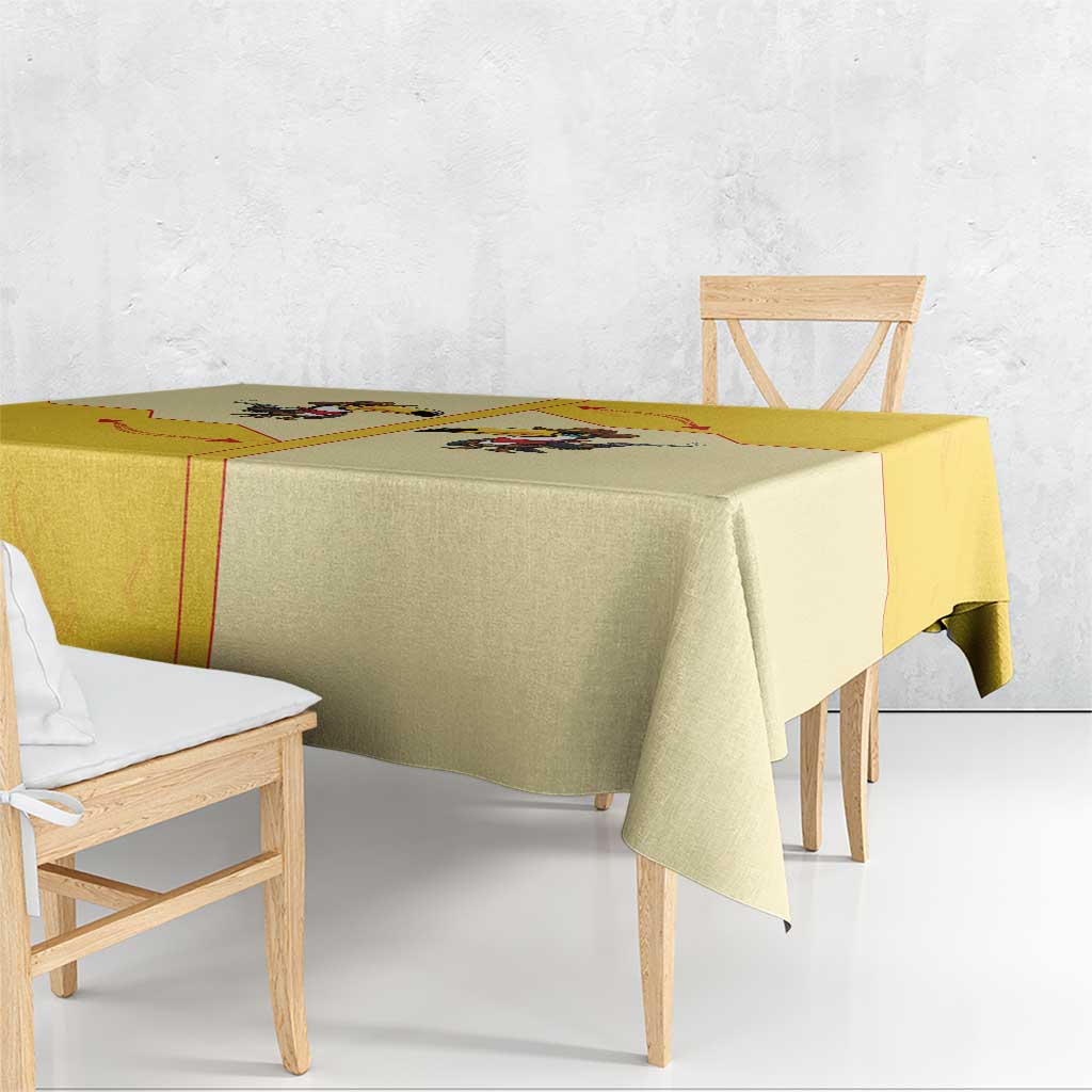 Western Yoke Tablecloth Toucan Cowboy Style - Wonder Print Shop