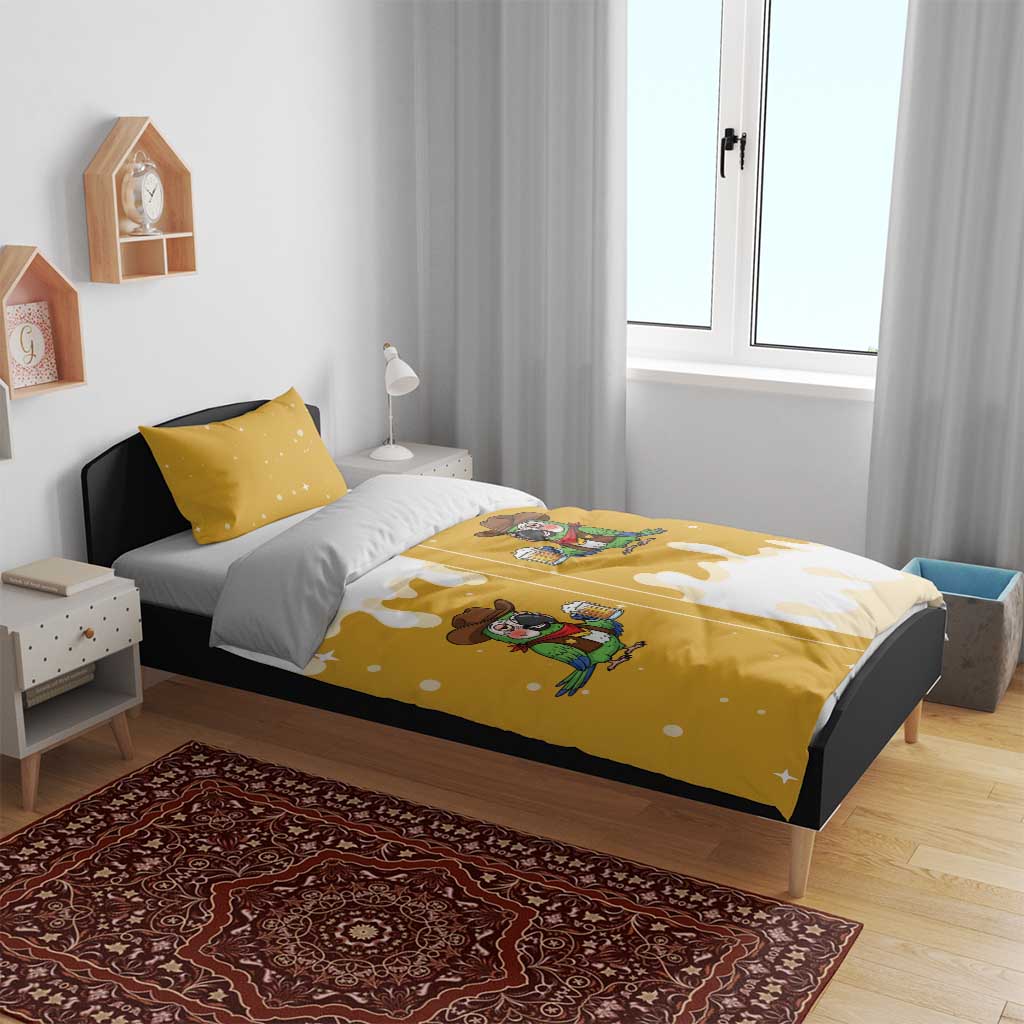 Western Yoke Bedding Set Drunk Parrot Cowboy Style - Wonder Print Shop