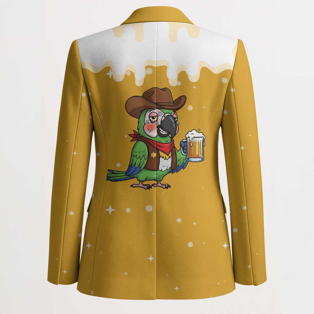 Western Yoke Blazer Drunk Parrot Cowboy Style - Wonder Print Shop