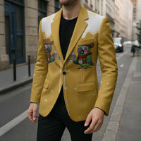 Western Yoke Blazer Drunk Parrot Cowboy Style - Wonder Print Shop