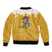 Western Yoke Bomber Jacket Drunk Parrot Cowboy Style - Wonder Print Shop
