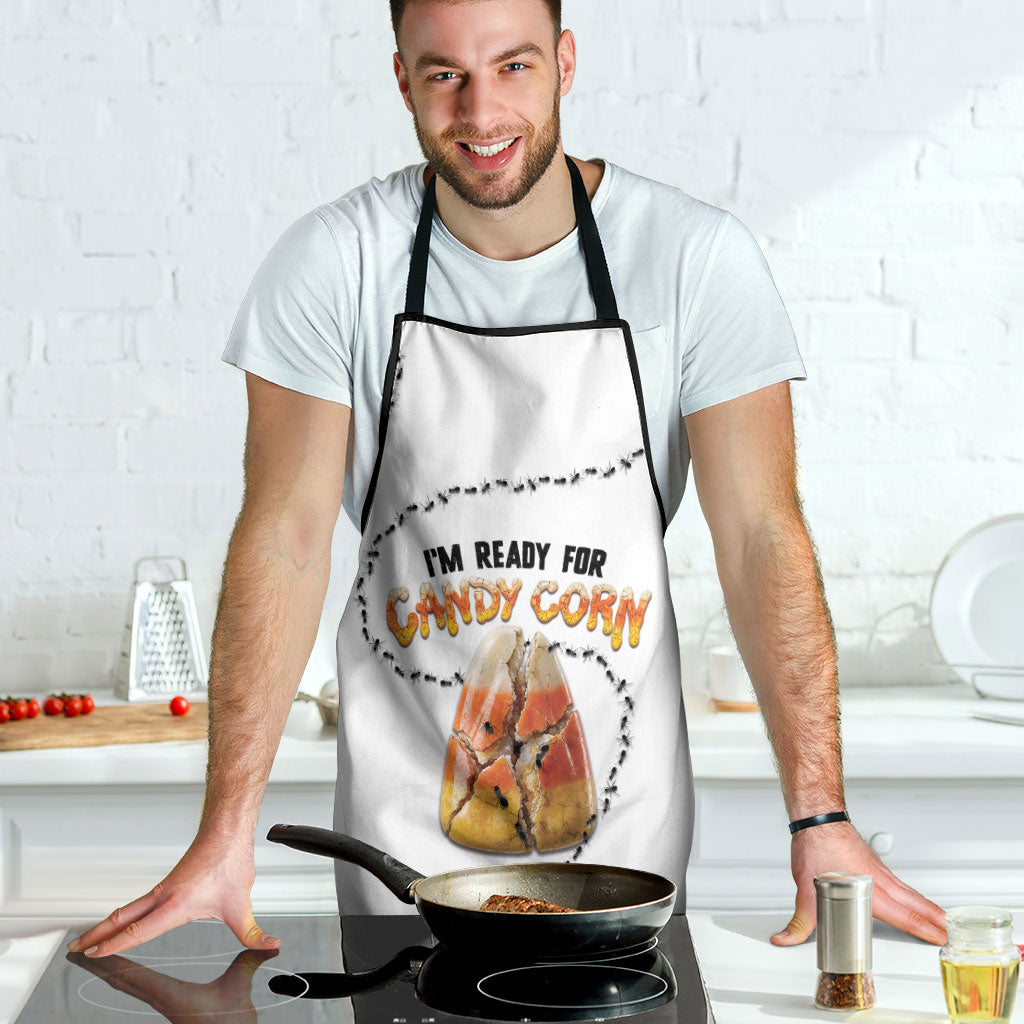 Halloween Ready For Candy Corn Apron Creepy Ant Trail