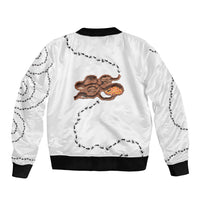 Halloween Ready For Candy Corn Bomber Jacket Creepy Ant Trail