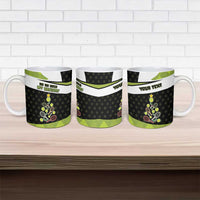 Personalized Tennis Christmas Ceramic Mug Ho Ho Hold My Racquet - Wonder Print Shop