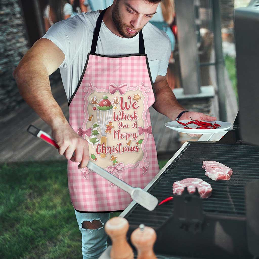 We Whisk You A Merry Christmas Apron Cute Style - Wonder Print Shop