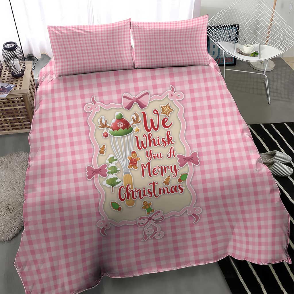 We Whisk You A Merry Christmas Bedding Set Cute Style - Wonder Print Shop