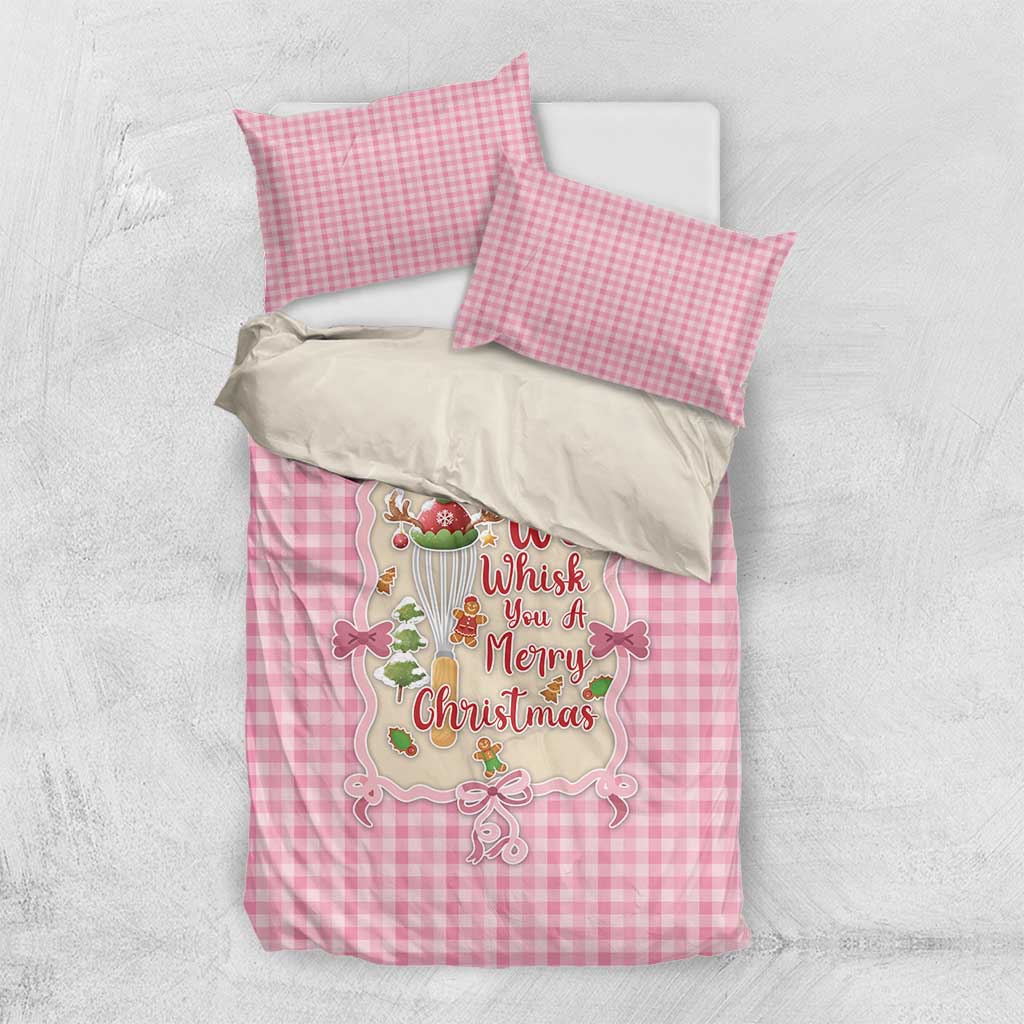 We Whisk You A Merry Christmas Bedding Set Cute Style - Wonder Print Shop