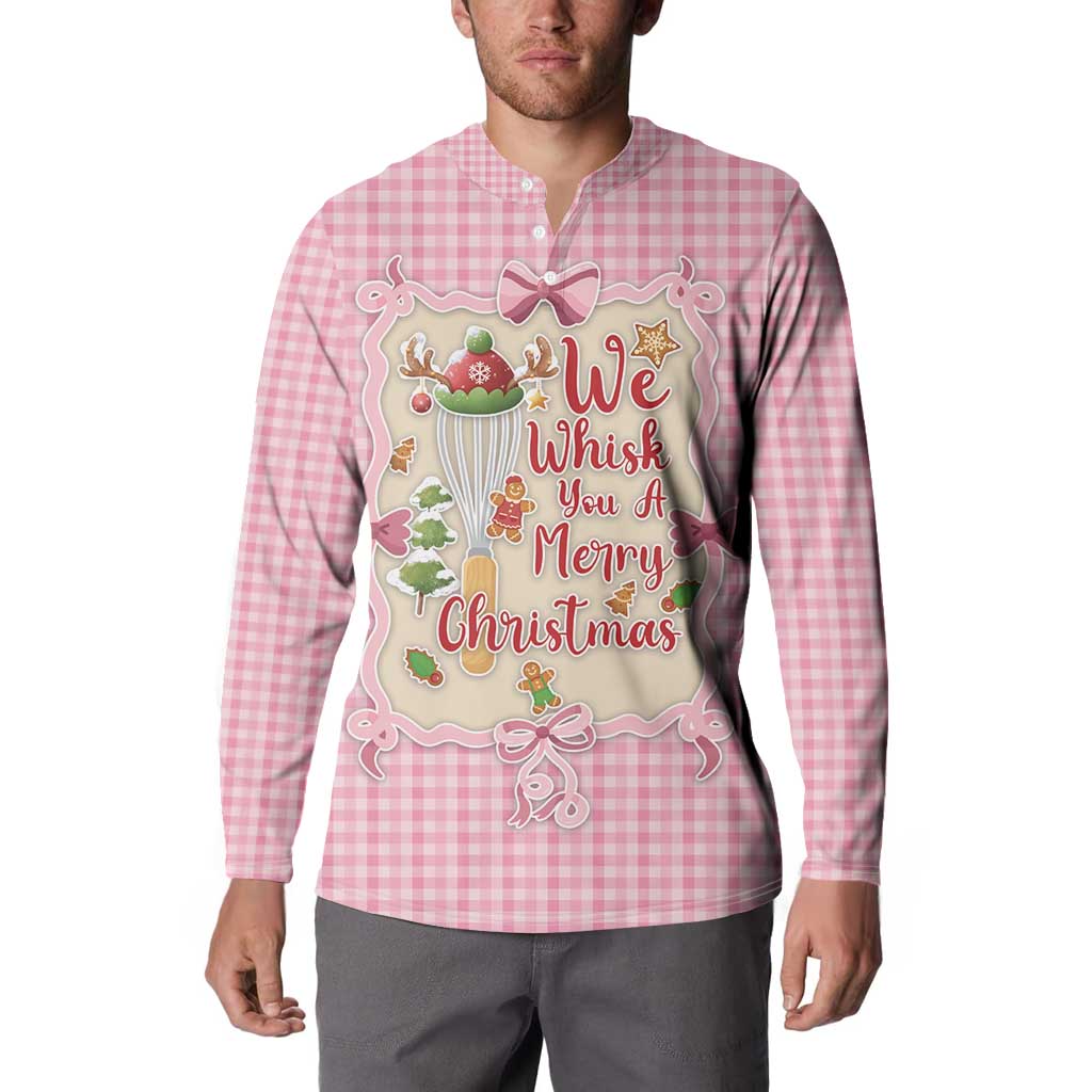 We Whisk You A Merry Christmas Button Sweatshirt Cute Style - Wonder Print Shop