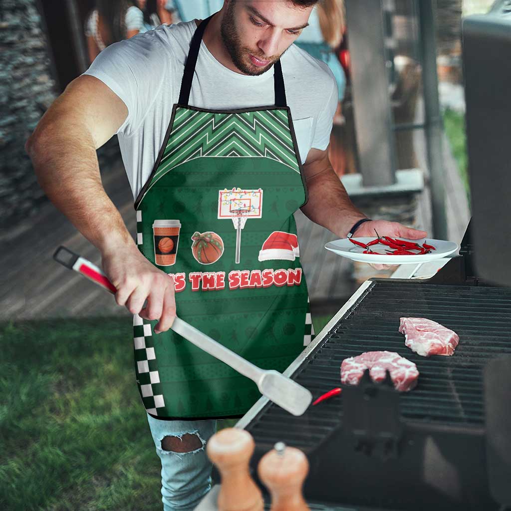 Basketball Christmas Apron Tis The Season - Wonder Print Shop