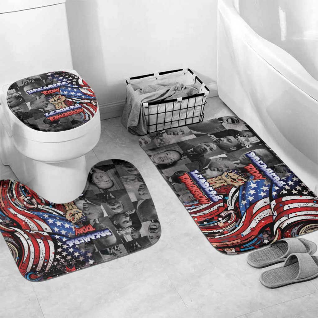 Martin Luther King Jr Day Bathroom Set Dreamers Today Leaders Tomorrow - Wonder Print Shop