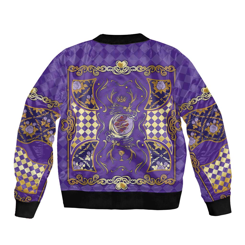 Zodiac Signs Bomber Jacket The Air Element Baroque Diamonds Card