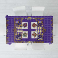 Zodiac Signs Tablecloth The Air Element Baroque Diamonds Card