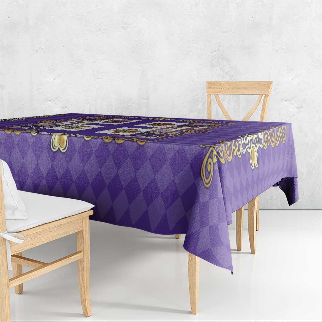 Zodiac Signs Tablecloth The Air Element Baroque Diamonds Card
