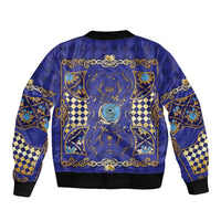 Zodiac Signs Bomber Jacket The Water Element Baroque Clubs Card