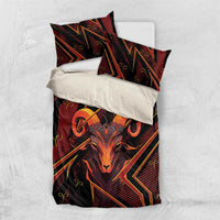 Aries Zodiac Bedding Set With Bold Triangle