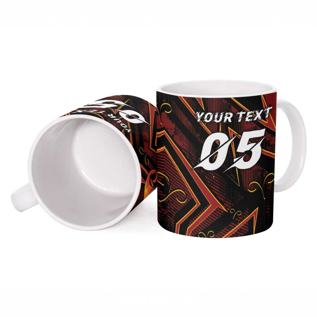 Custom Aries Zodiac Ceramic Mug With Bold Triangle