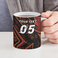 Custom Aries Zodiac Ceramic Mug With Bold Triangle