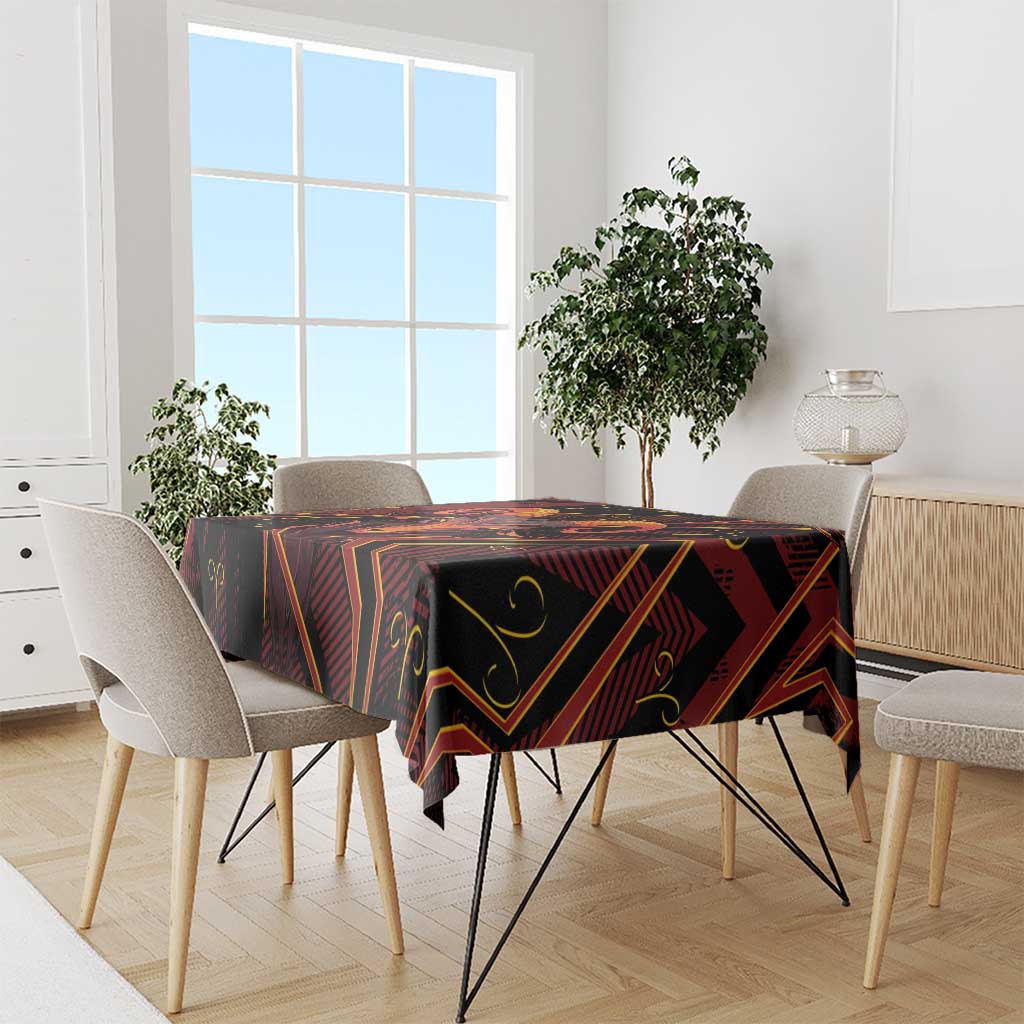 Aries Zodiac Tablecloth With Bold Triangle