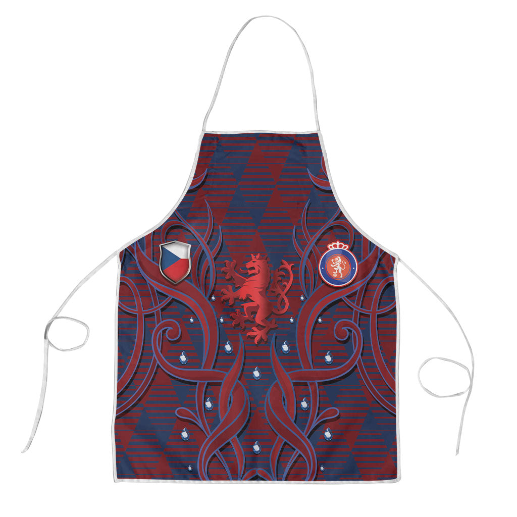Czech Republic Football Apron Art Nouveau Patterns With National Lion