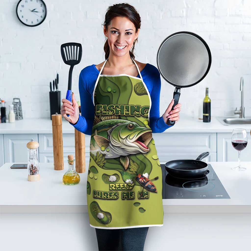 Fishing Apron Reely Lures Me In - Wonder Print Shop