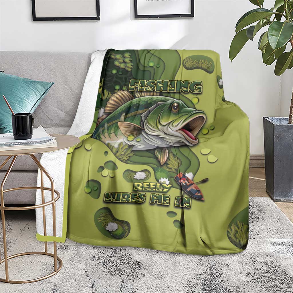 Fishing Blanket Reely Lures Me In - Wonder Print Shop