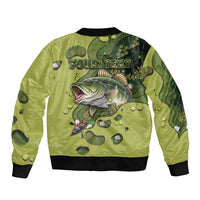 Personalized Fishing Bomber Jacket Reely Lures Me In - Wonder Print Shop
