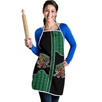Western Yoke Apron Bigfoot Xmas Cowboy Style - Wonder Print Shop