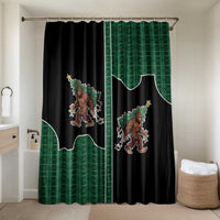 Western Yoke Bathroom Set Bigfoot Xmas Cowboy Style - Wonder Print Shop