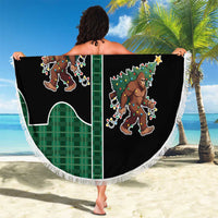 Western Yoke Beach Blanket Bigfoot Xmas Cowboy Style - Wonder Print Shop