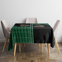 Western Yoke Tablecloth Bigfoot Xmas Cowboy Style - Wonder Print Shop