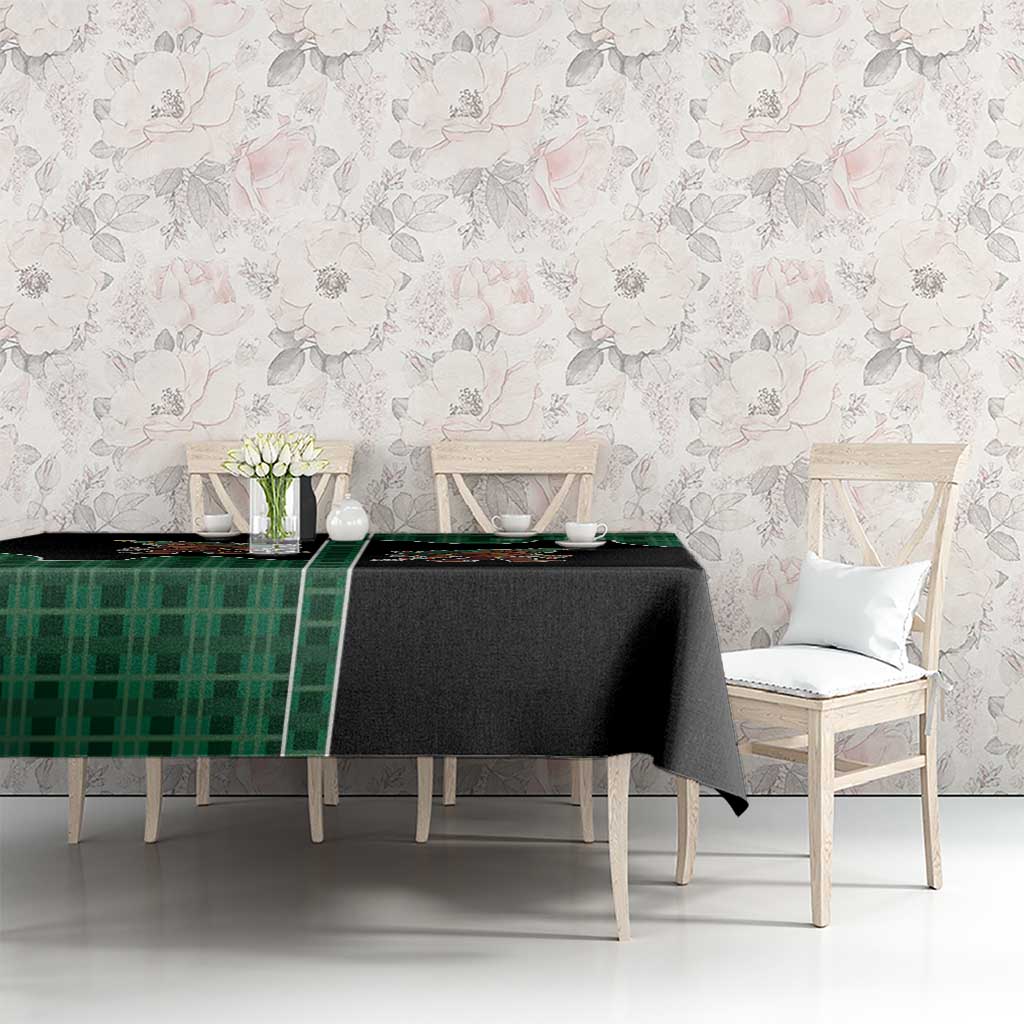 Western Yoke Tablecloth Bigfoot Xmas Cowboy Style - Wonder Print Shop