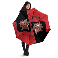 Western Yoke Umbrella Santa Cowboy Style - Wonder Print Shop