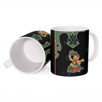 Western Yoke Ceramic Mug Elves Cowboy Style - Wonder Print Shop