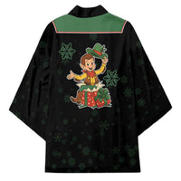 Western Yoke Kimono Elves Cowboy Style - Wonder Print Shop