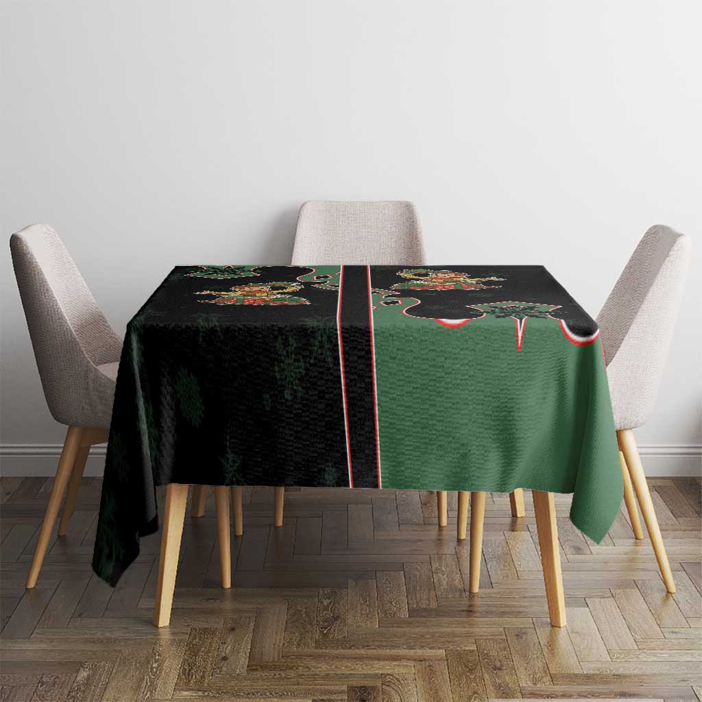 Western Yoke Tablecloth Elves Cowboy Style - Wonder Print Shop