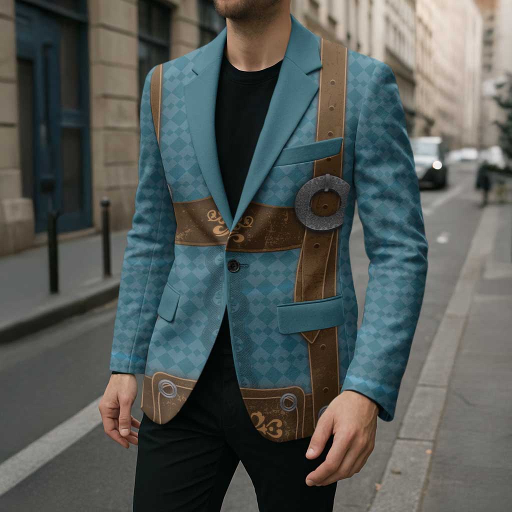 Oktoberfest Blazer Lederhosen Retro Style - Wonder Print Shop