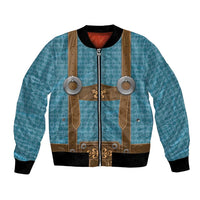Oktoberfest Bomber Jacket Lederhosen Retro Style - Wonder Print Shop