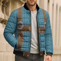 Oktoberfest Bomber Puffer Jacket Lederhosen Retro Style - Wonder Print Shop