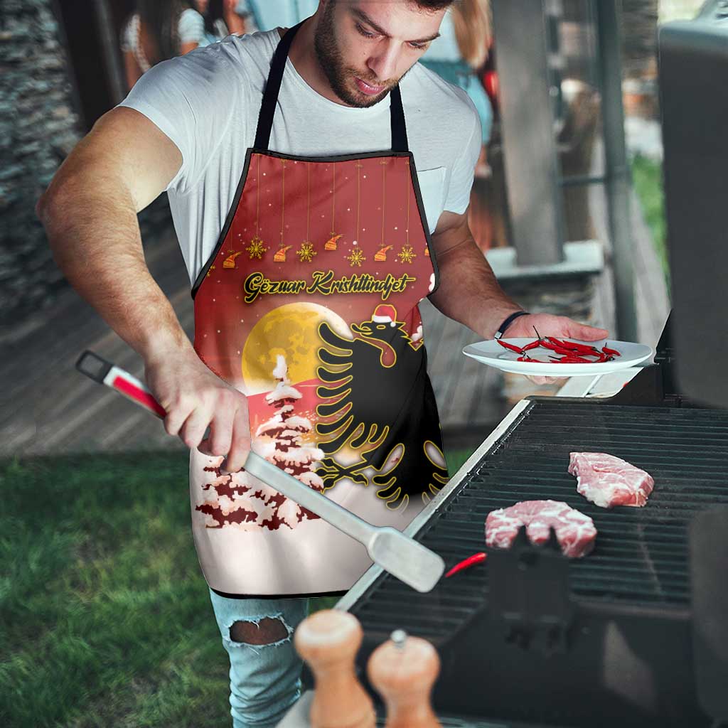 Albania Christmas Apron Gezuar Krishtlindjet - Wonder Print Shop