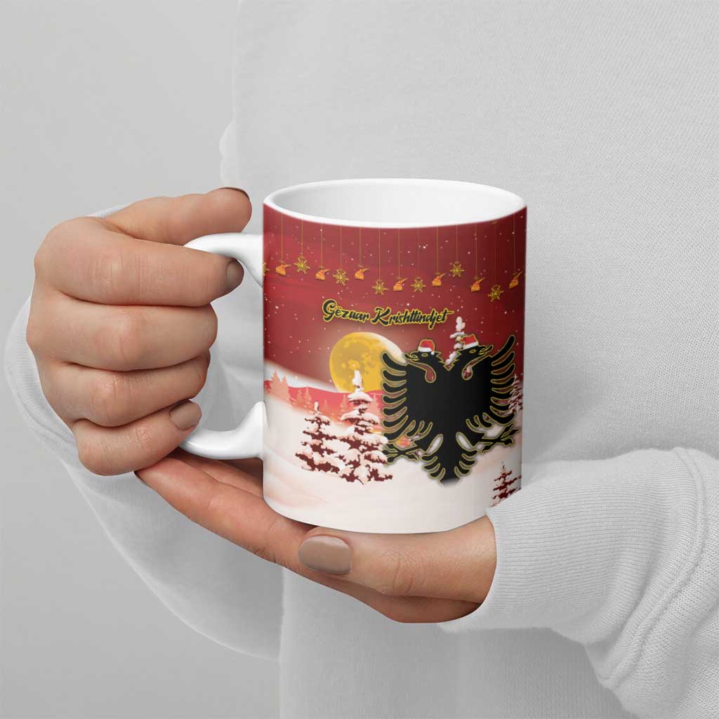 Personalized Albania Christmas Ceramic Mug Gezuar Krishtlindjet - Wonder Print Shop