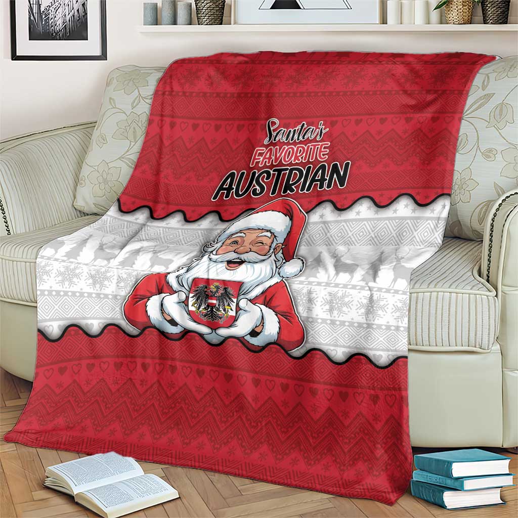 Austria Christmas Blanket Santa Is Favorite Austrian - Wonder Print Shop