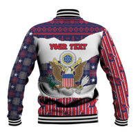 Personalized Have Ameri Christmas USA Baseball Jacket Such a Cute Baby Eagle Boop