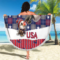 Have Ameri Christmas USA Beach Blanket Such a Cute Baby Eagle Boop