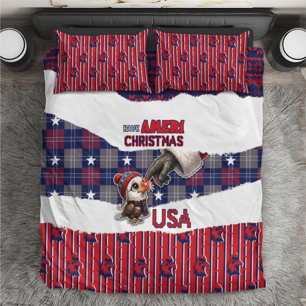 Have Ameri Christmas USA Bedding Set Such a Cute Baby Eagle Boop
